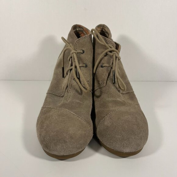 TOMS Ankle Boots Beige Size 10 Women's - Picture 3 of 7